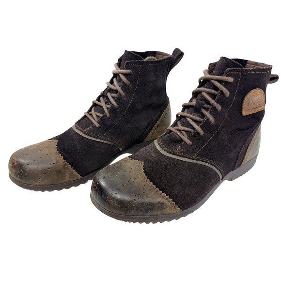 Sorel Greely Suede Wingtip Brogue Comfort Chukka Short Ankle Boots Men‎ Size 10 - Picture 1 of 10